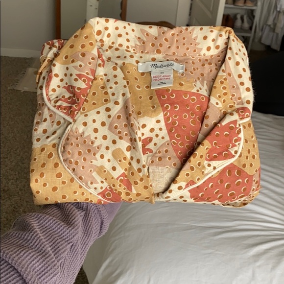 Madewell Pajama short set | trendy warm tones - Picture 4 of 4